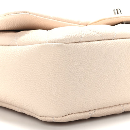 Chanel Caviar Quilted Medium Casual Journey Flap Light Beige 8 of 10
