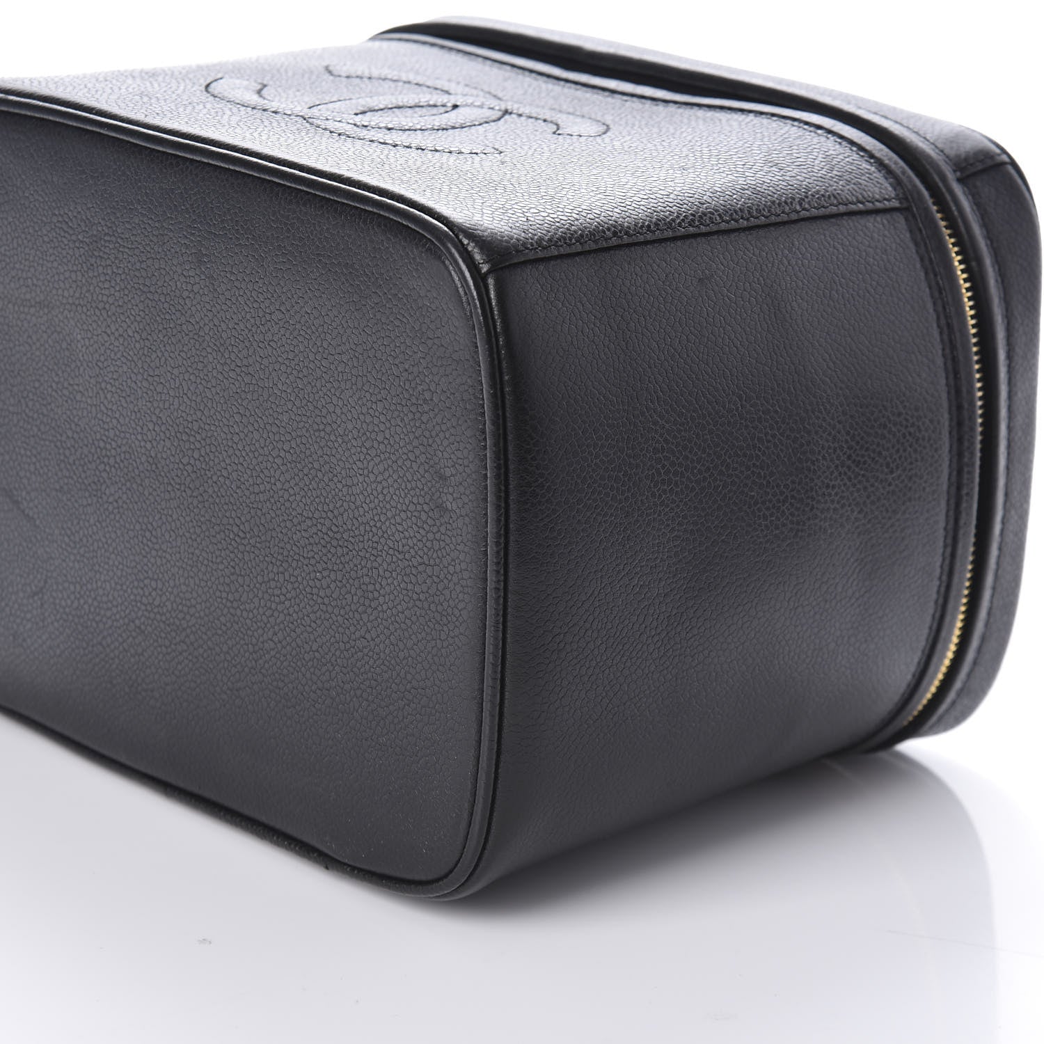 Chanel Caviar CC Vanity Train Case Black 8 of 8