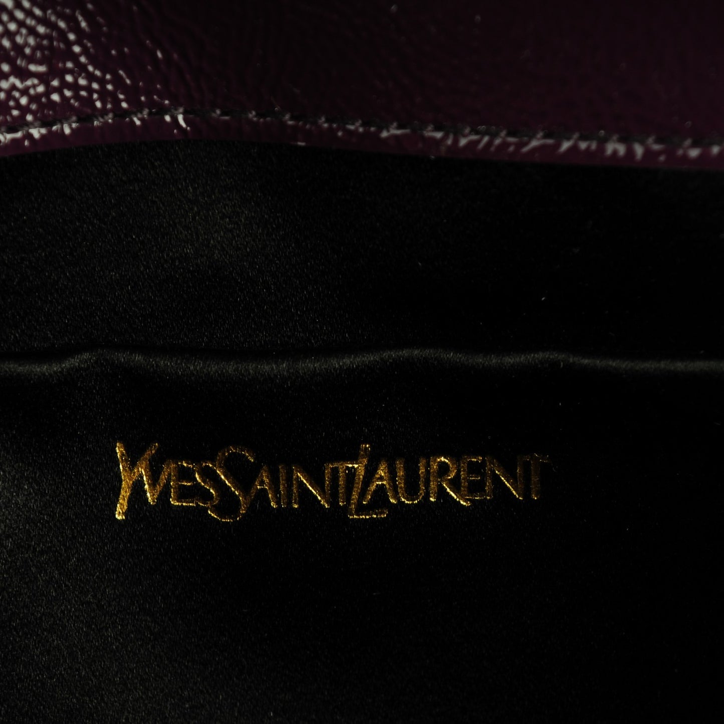 Textured Patent Monogram Large Belle De Jour Clutch Purple
