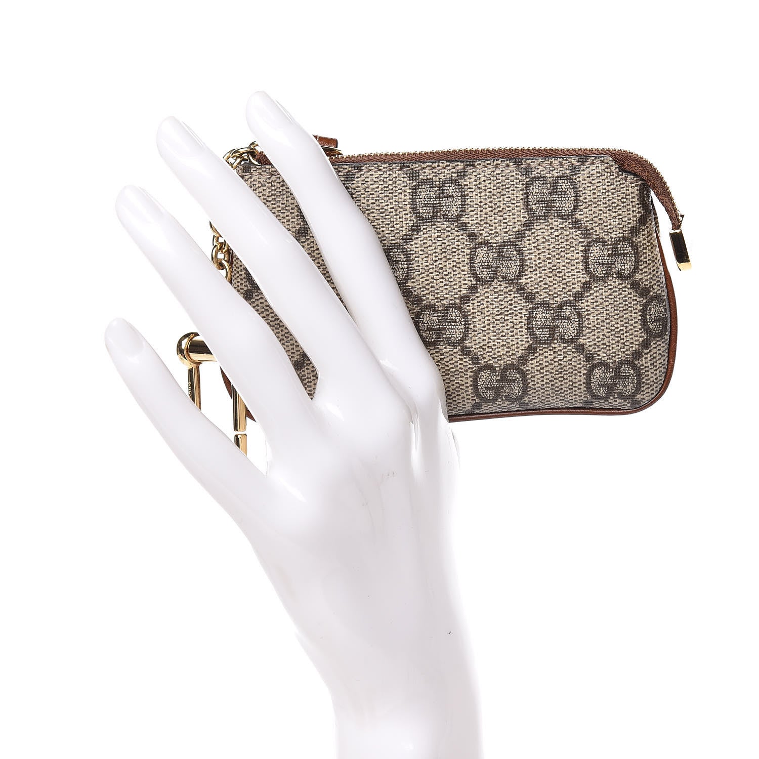 Gucci GG Supreme Monogram Key Case Brown 2 of 8