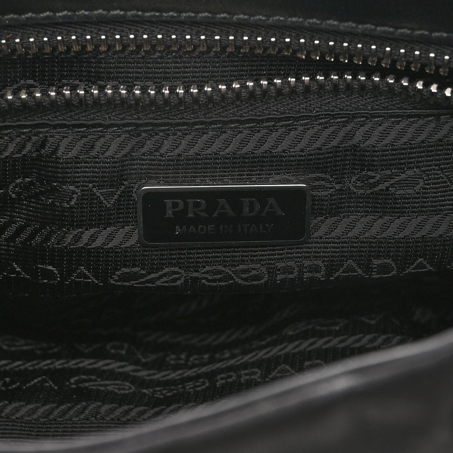 Re-Nylon Spazzolato Re-Edition 2002 Moon Bag Black