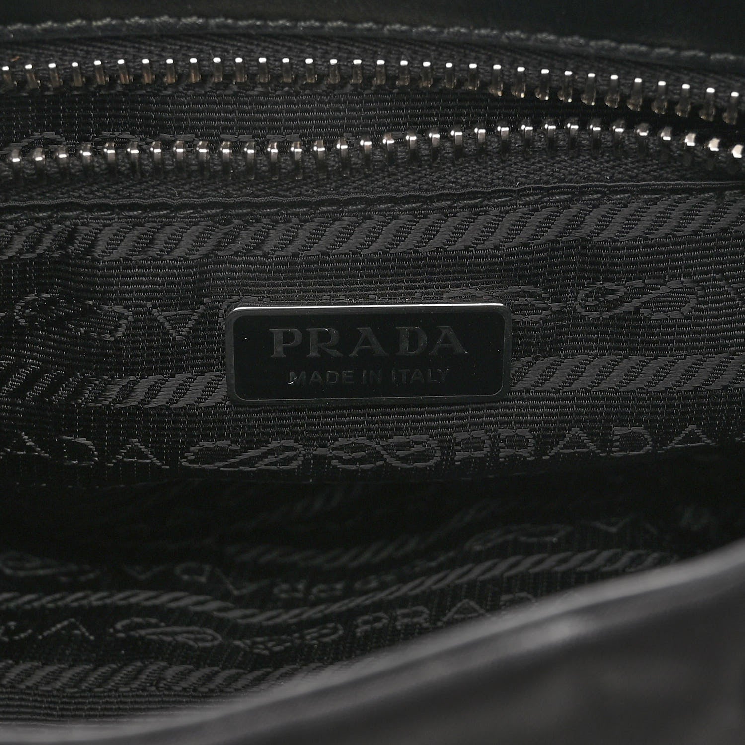 Prada Re-Nylon Spazzolato Re-Edition 2002 Moon Bag Black 6 of 9