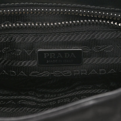 Prada Re-Nylon Spazzolato Re-Edition 2002 Moon Bag Black 6 of 9
