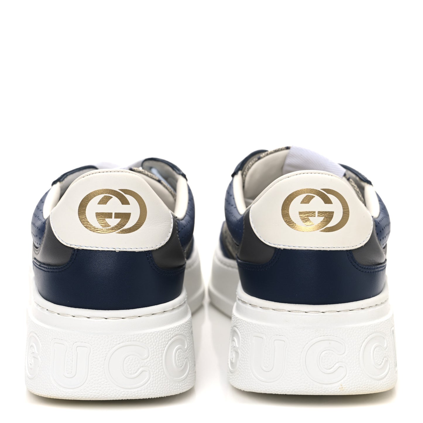 GG Supreme Calfskin Monogram Mens Interlocking G 55mm Sneakers 9.5