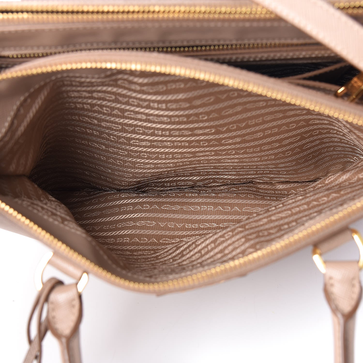 Prada Saffiano Lux Large Galleria Double Zip Tote Cammeo 6 of 14