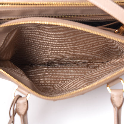 Prada Saffiano Lux Large Galleria Double Zip Tote Cammeo 6 of 14