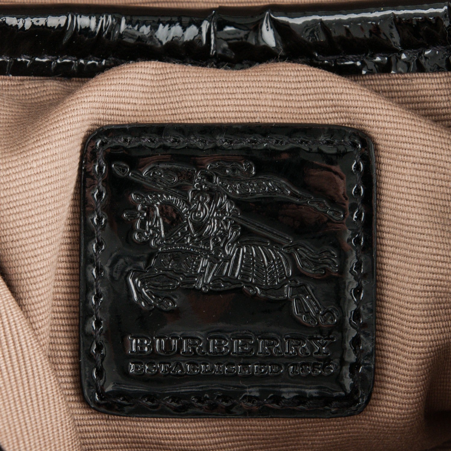 Burberry Patent Nova Check Small Aspley Crossbody Black 6 of 8