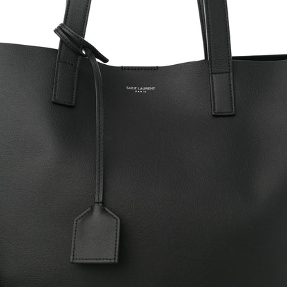 Saint Laurent Calfskin Bold Shopping Tote Black 9 of 13