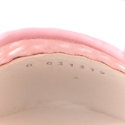 Chanel Sequins Satin Cap Toe CC Slingback Flat 38 Pink Black 8 of 9