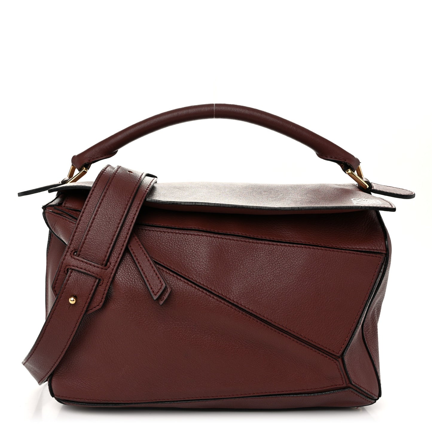 Calfskin Medium Puzzle Bag Brown