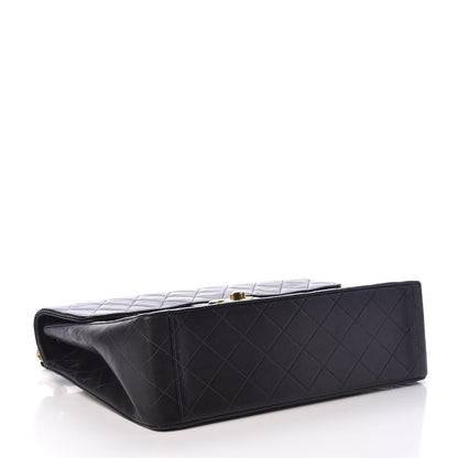 Chanel Lambskin Quilted XL Jumbo Single Flap Black 4 of 10
