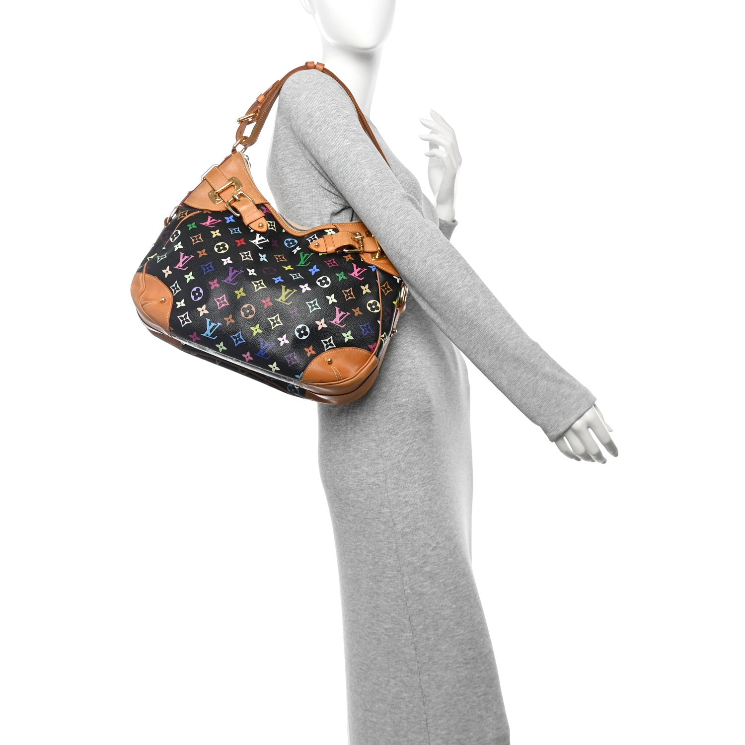 Louis Vuitton Monogram Multicolor Greta Black 2 of 15