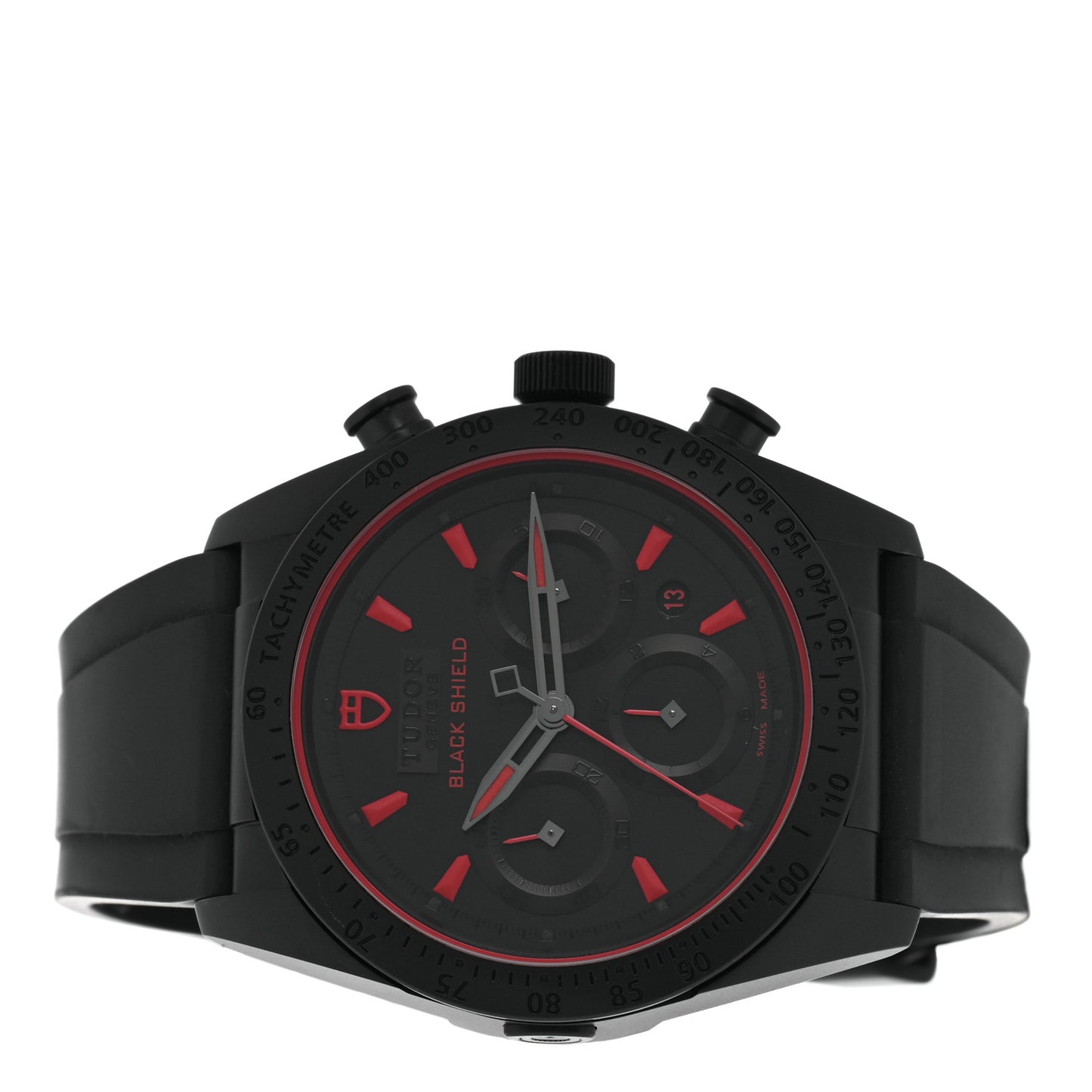 Ceramic Rubber 42mm Fastrider Black Shield Automatic Watch Black 42000CR