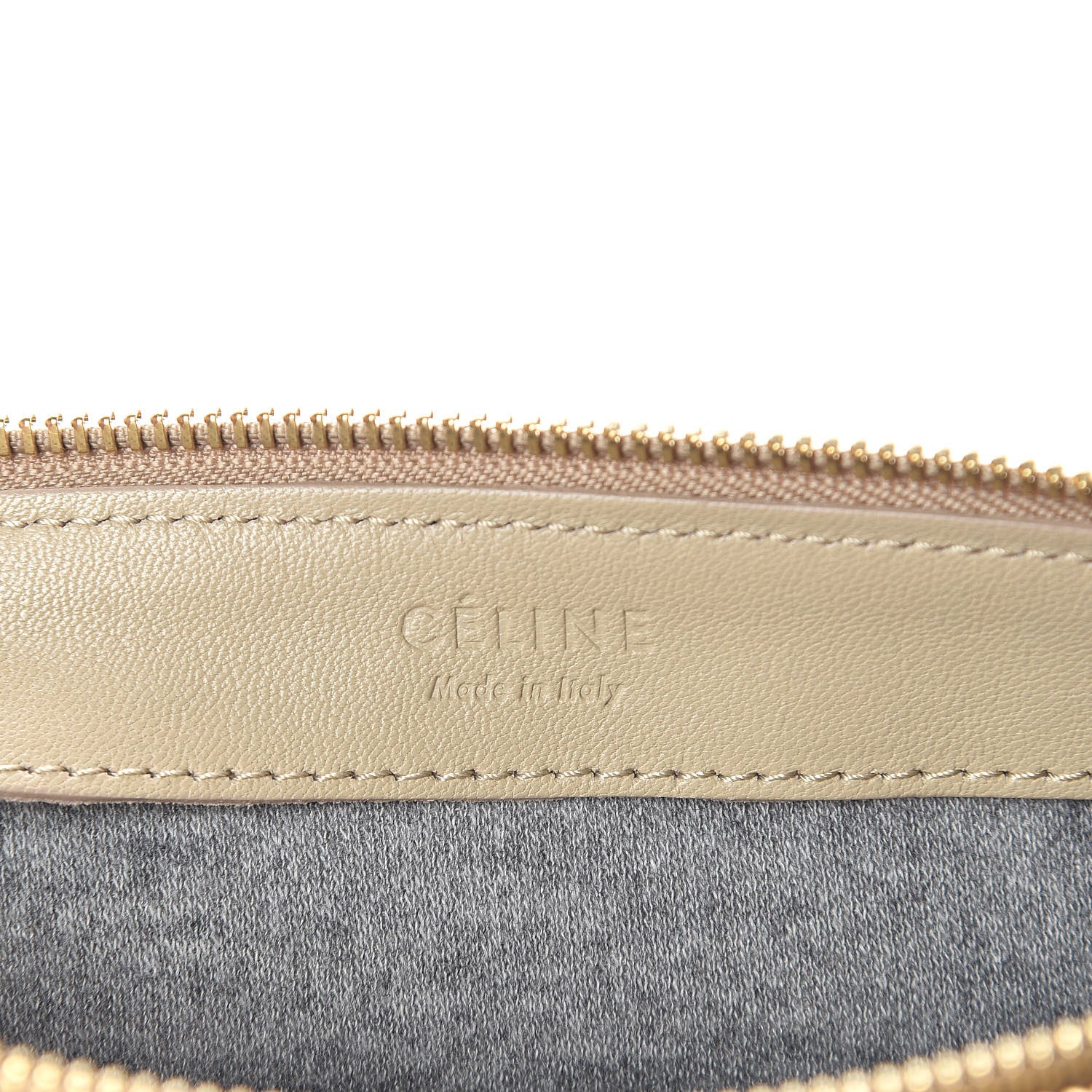 Celine Lambskin Large Trio Crossbody Bag Beige 8 of 10