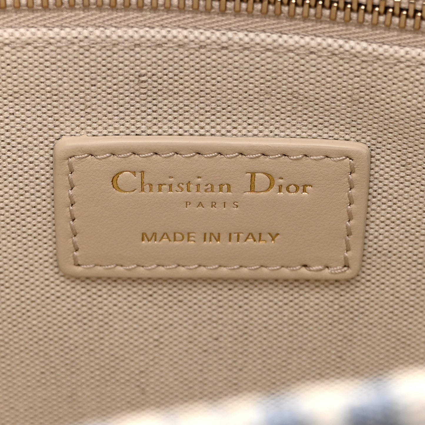 Oblique Chambray Calfskin Small Book Tote With Strap Blue Latte