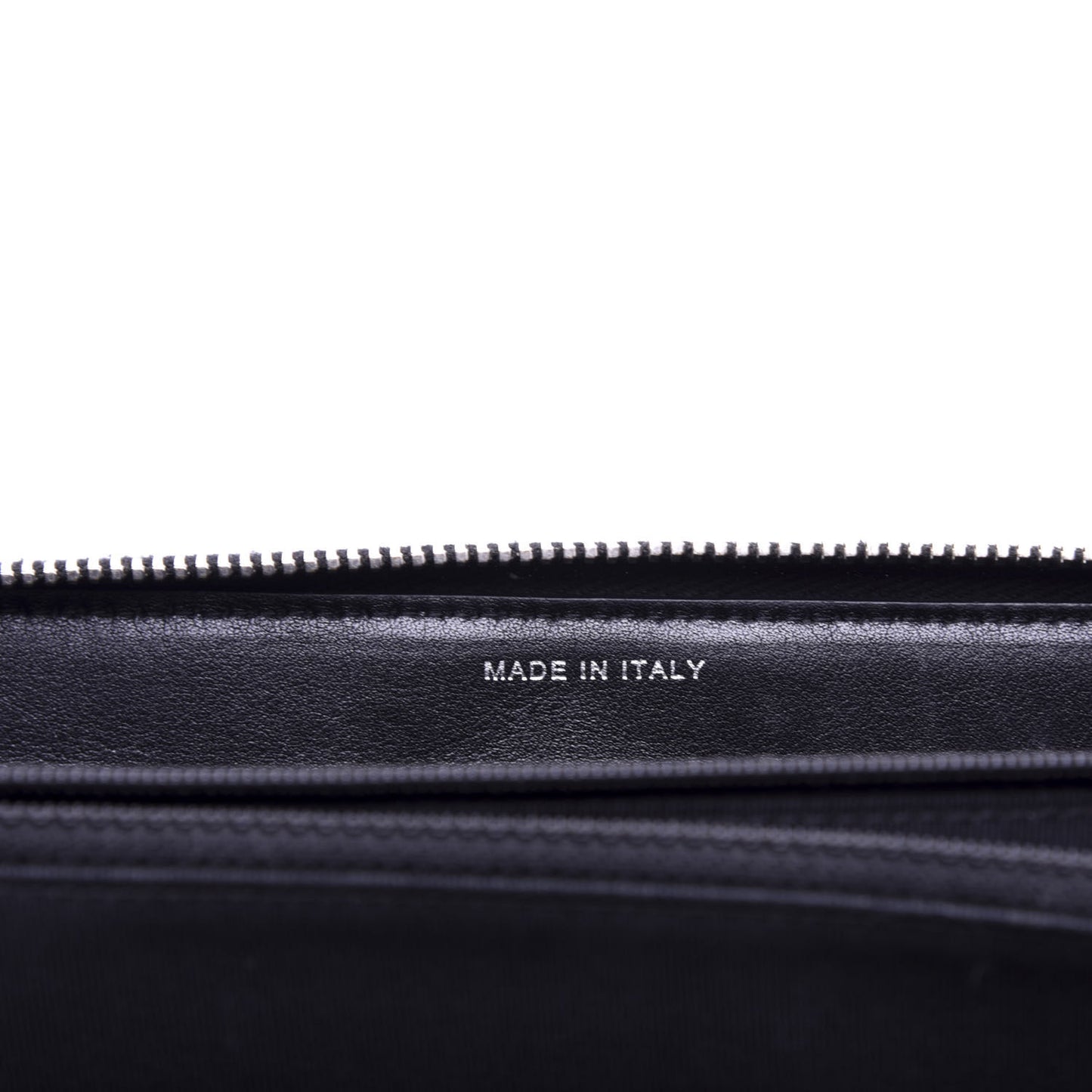 Patent Quilted Zip Around Wallet Black
