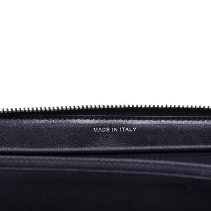 Chanel Patent Quilted Zip Around Wallet Black 7 of 10