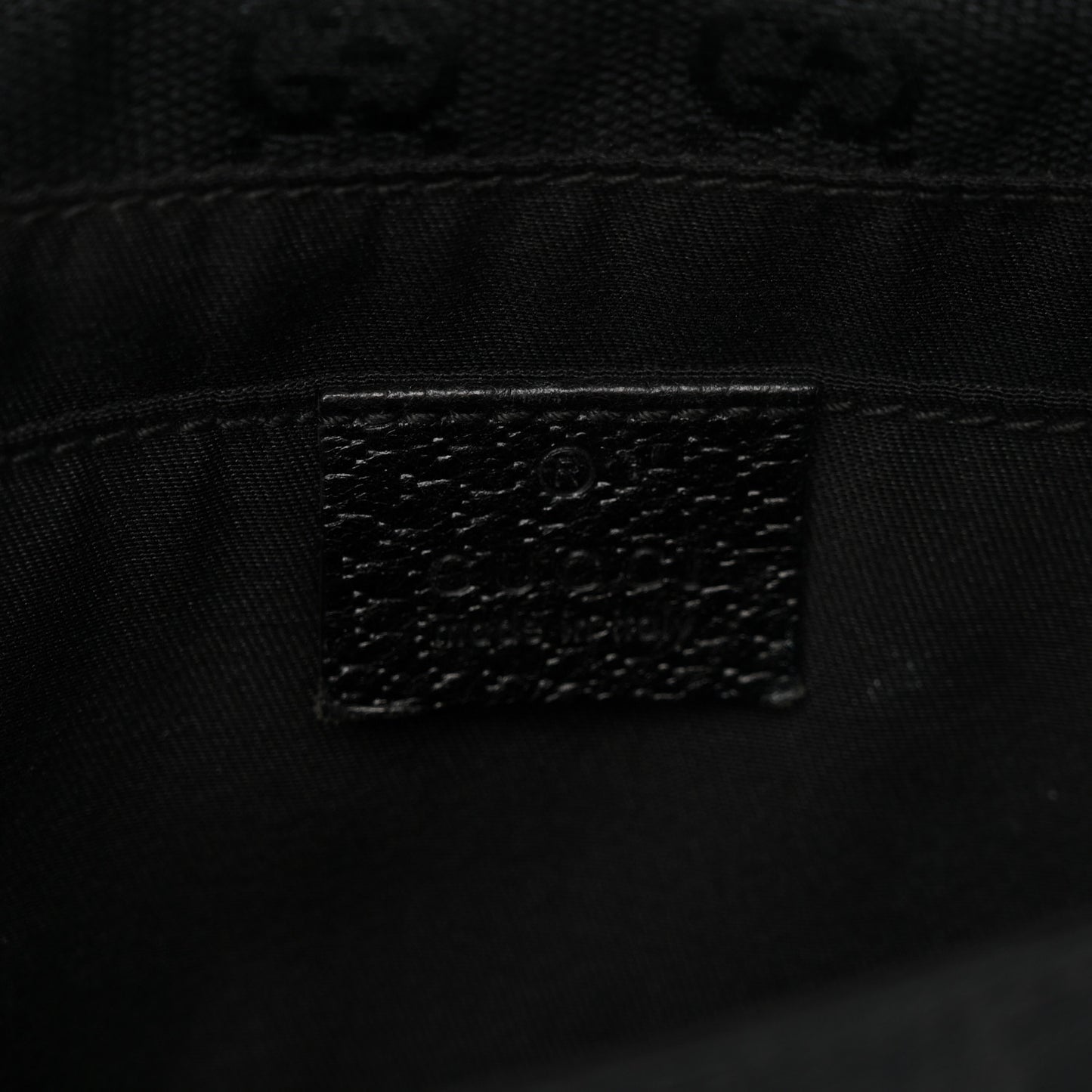 Monogram Web Belt Pouch Bag Black