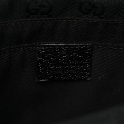 Gucci Monogram Web Belt Pouch Bag Black 6 of 14