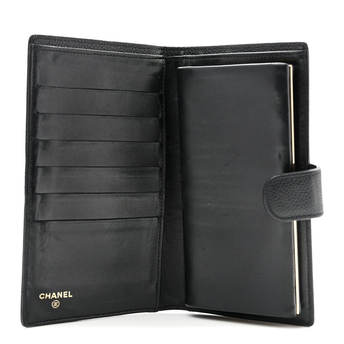 Caviar Timeless CC French Wallet Black