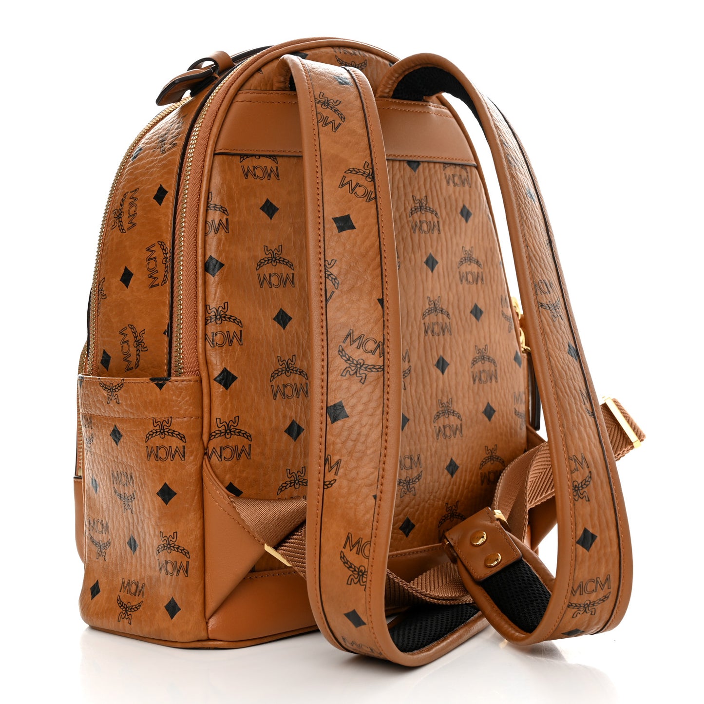 Visetos Mens Medium Stark Backpack Cognac