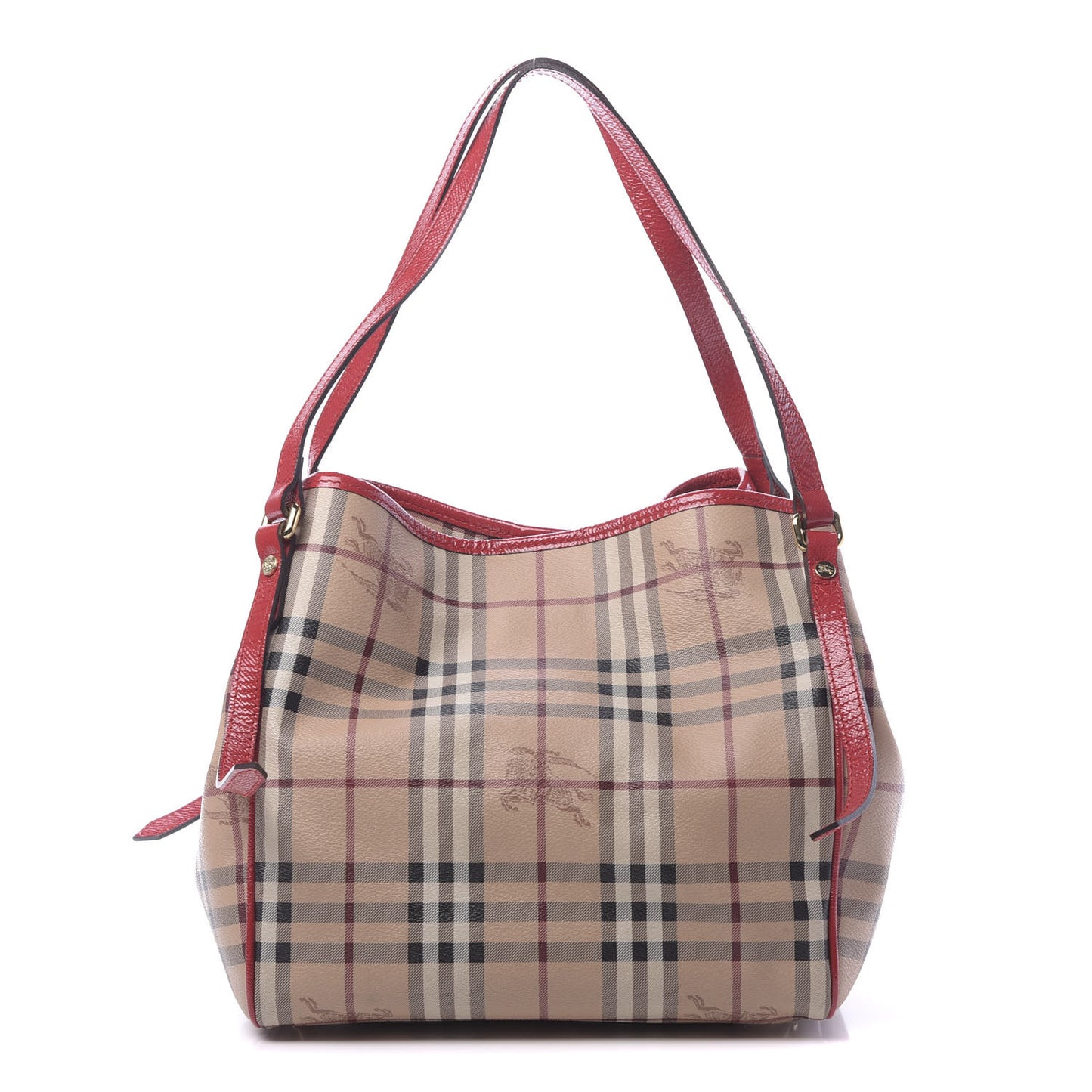 Haymarket Check Small Canterbury Tote Military Red