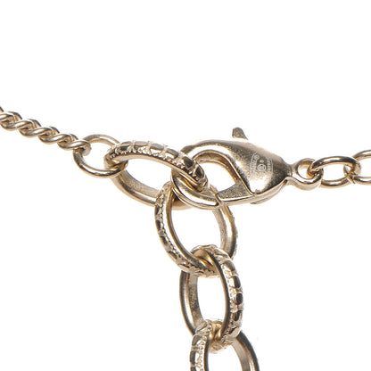 Chanel Metal Resin Star CC Necklace Silver Gold 6 of 7