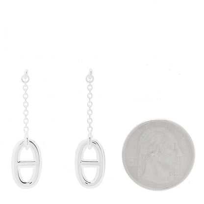 Hermes Sterling Silver Farandole Drop Earrings 2 of 5