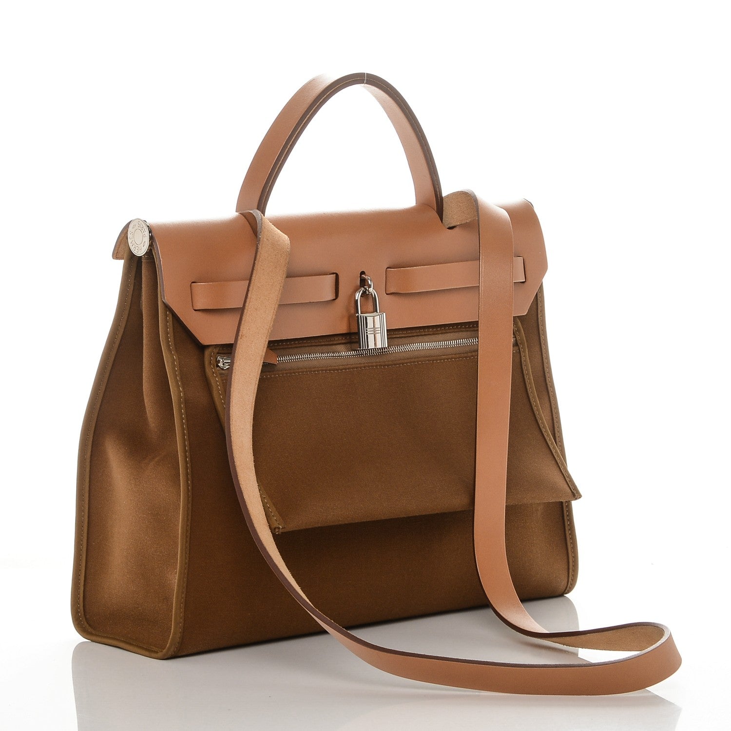 Hermes Toile Vache Hunter Herbag Zip 31 PM Alezan 3 of 8