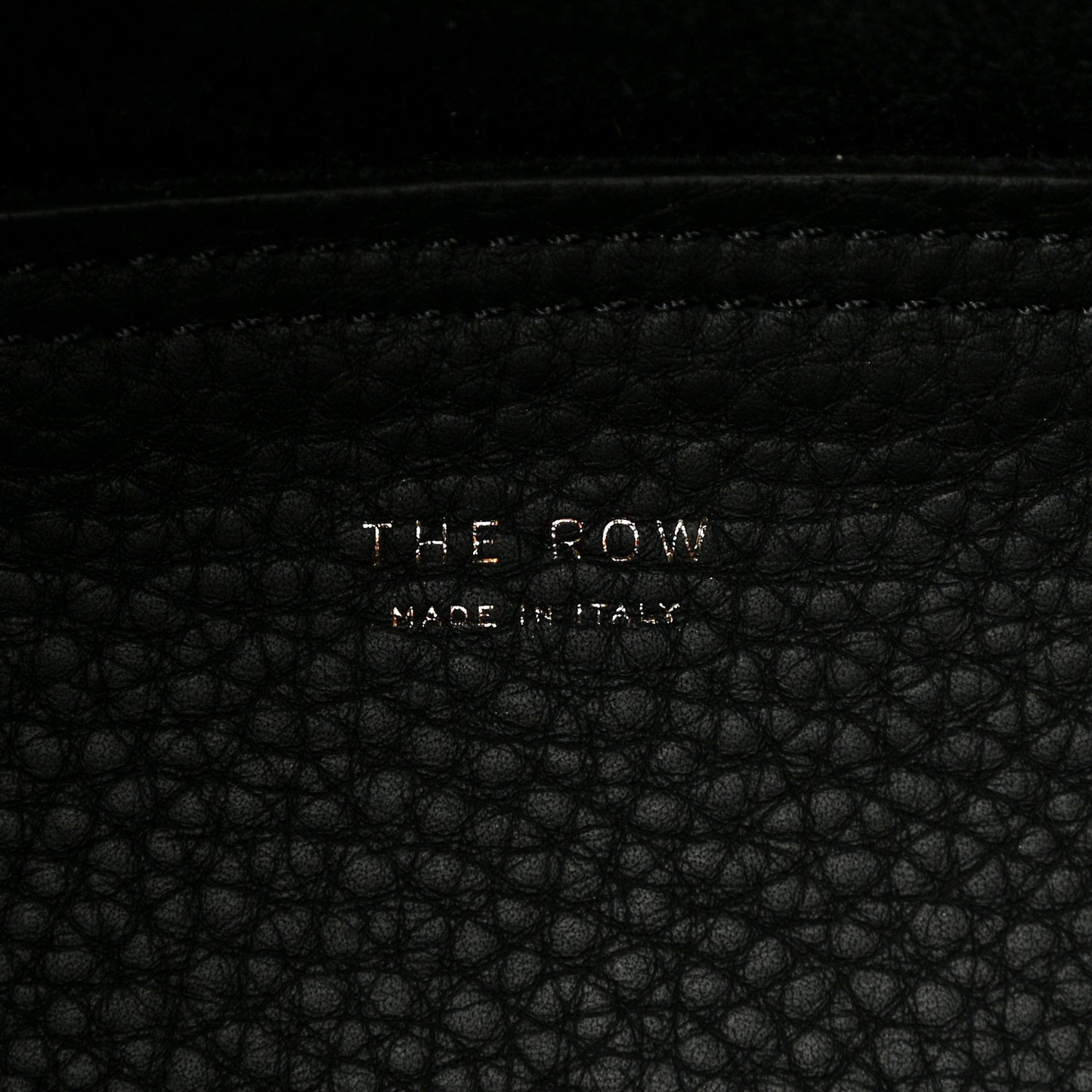 Grained Calfskin Bindle Three Bag Black