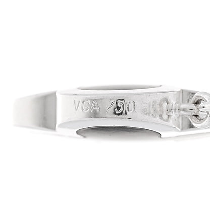 Van Cleef & Arpels 18K White Gold Gray Mother of Pearl Pure Alhambra Pendant Necklace 4 of 5