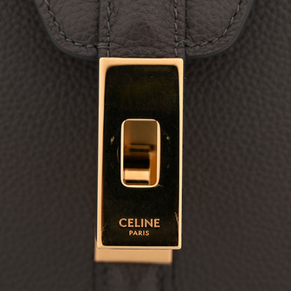 Celine Grained Calfskin Small 16 Top Handle Bag Medium Grey 14 of 16