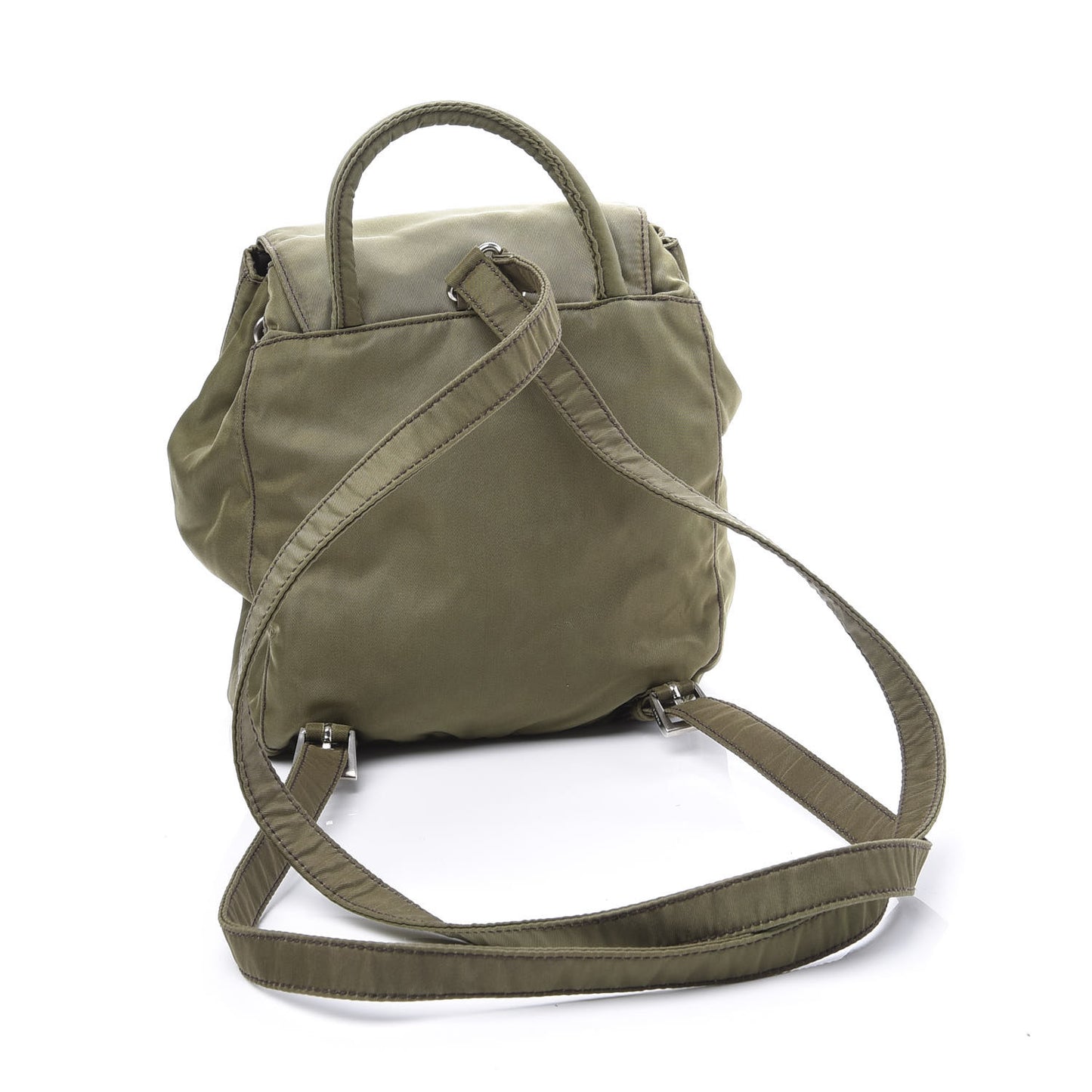 Nylon Vela Mini Cinch Backpack Green