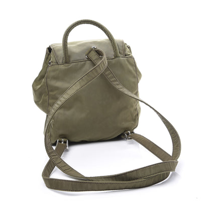 Prada Nylon Vela Mini Cinch Backpack Green 3 of 17