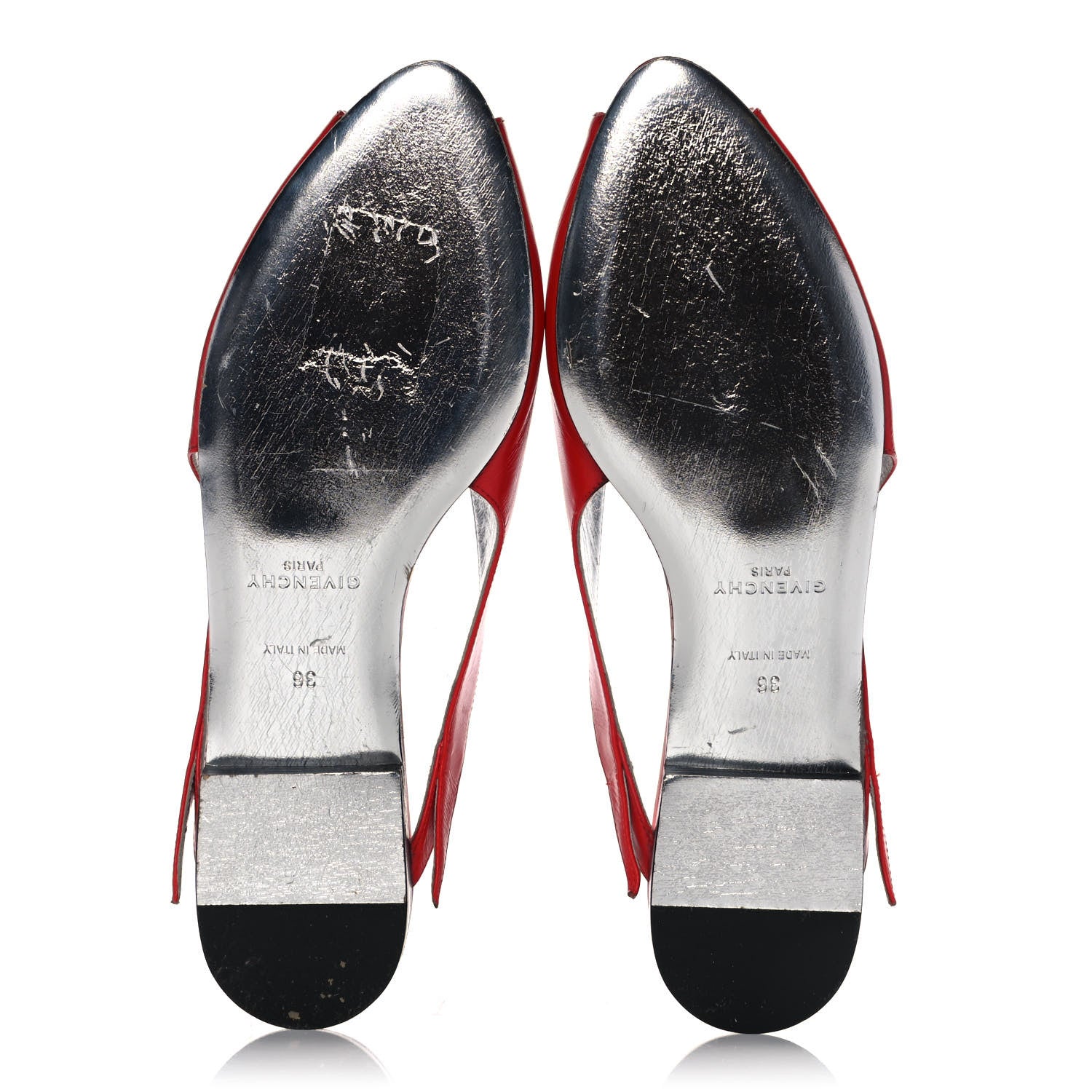 Givenchy Calfskin Winged Mules 36 Red 7 of 10