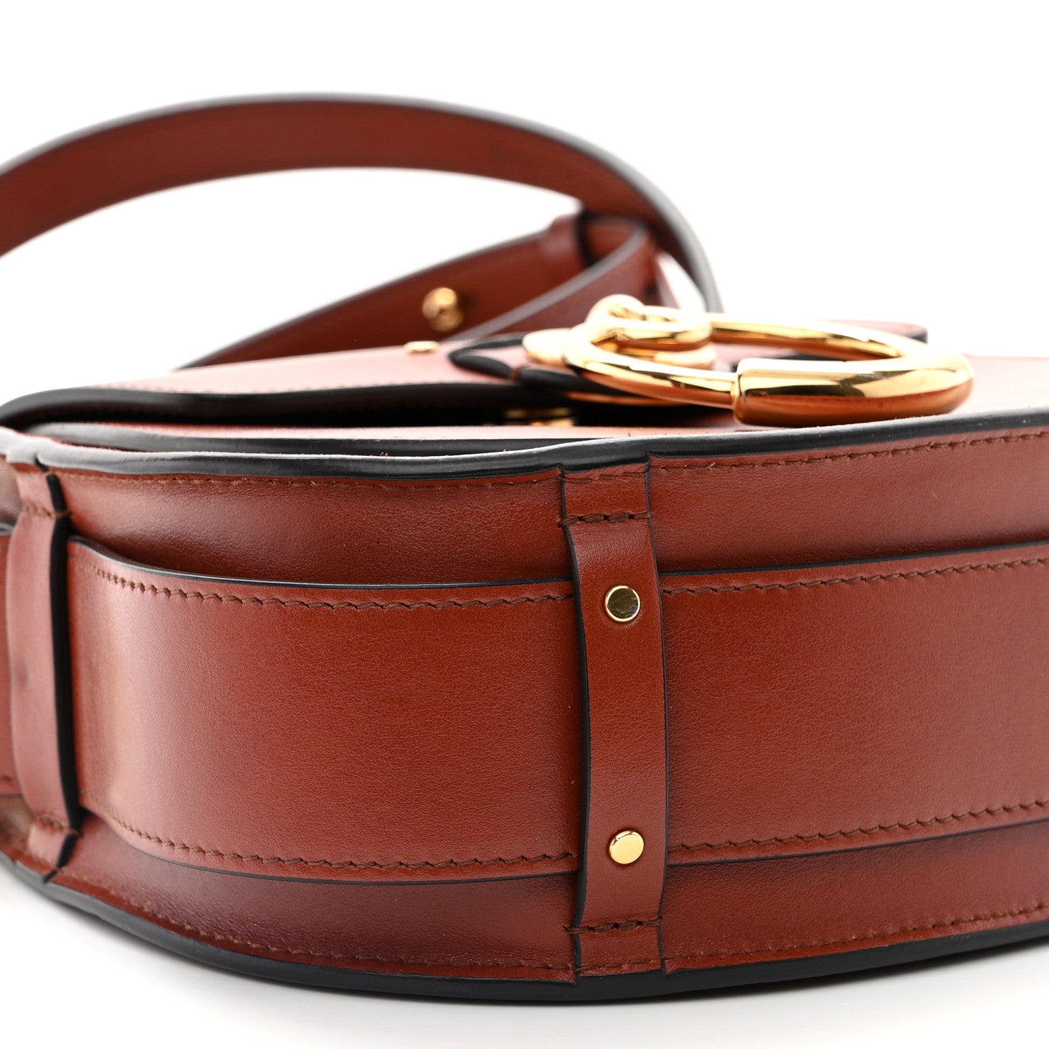Chloe Calfskin Small Tess Bag Sepia Brown 9 of 11