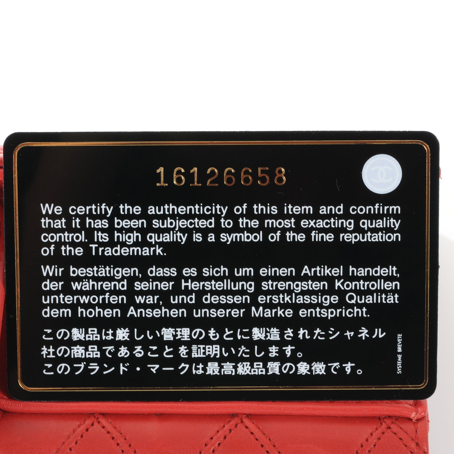 Diamond Stitched Long Flap Wallet Red