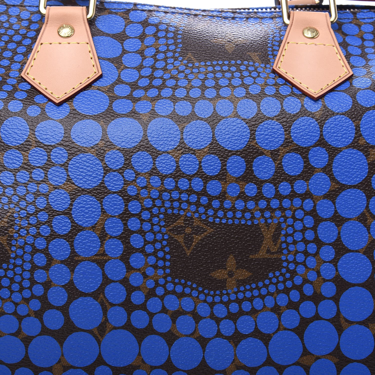 Louis Vuitton Monogram Kusama Town Speedy 30 Blue 10 of 10