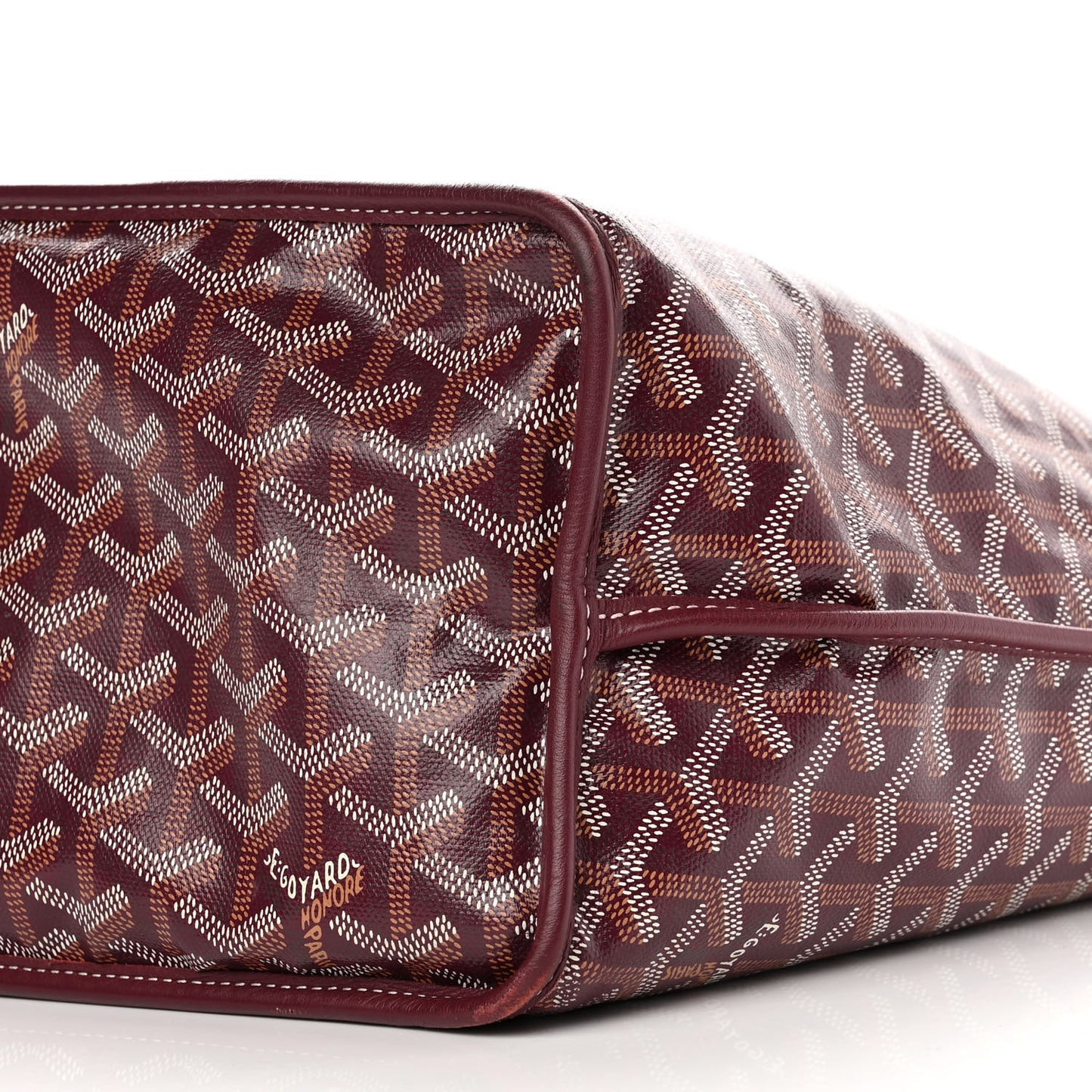 Goyardine Reversible Anjou PM Burgundy