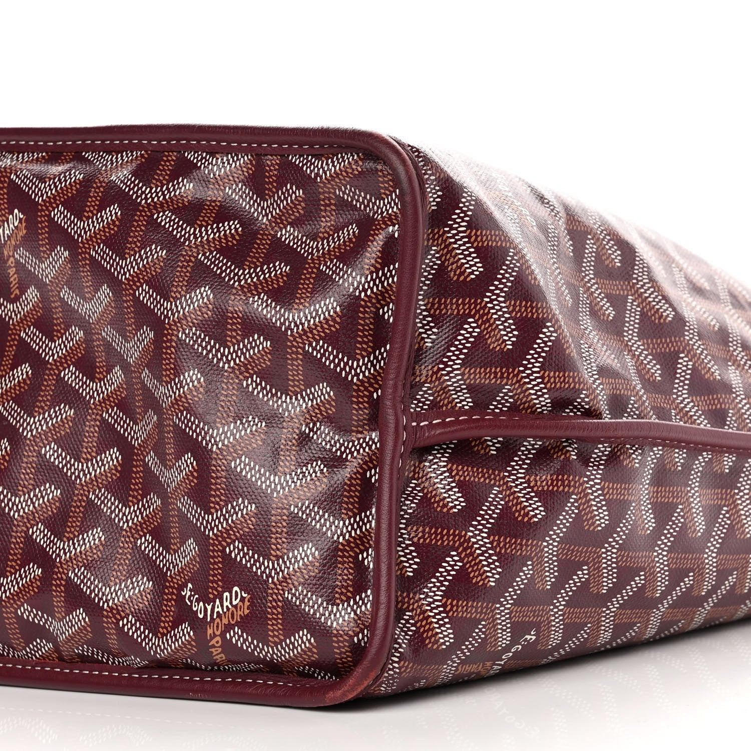 Goyard Goyardine Reversible Anjou PM Burgundy 14 of 15