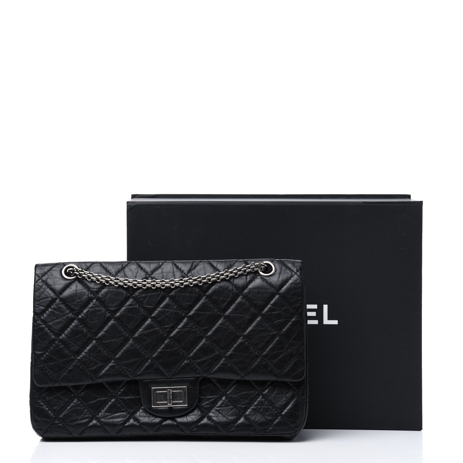 Chanel Aged Calfskin Quilted 2.55 Reissue 227 Flap Black 17 of 17