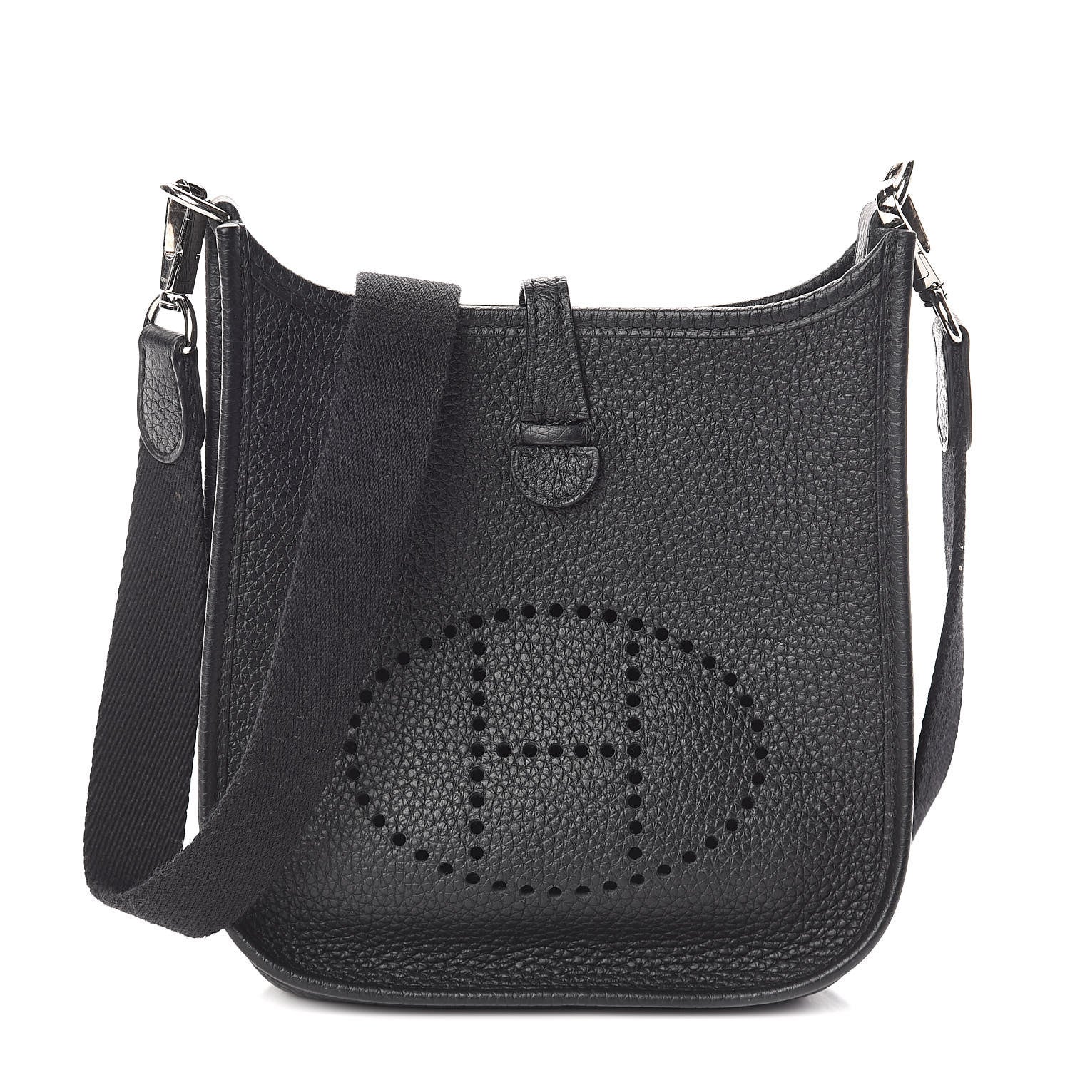 Hermes Taurillon Clemence Evelyne TPM Black 1 of 10