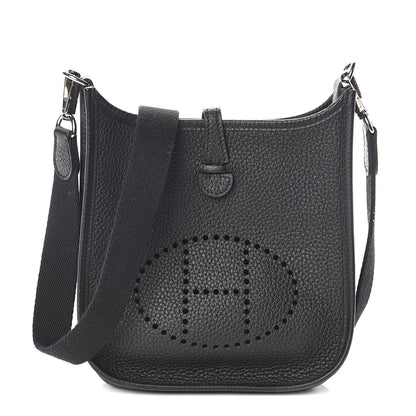 Hermes Taurillon Clemence Evelyne TPM Black 1 of 10