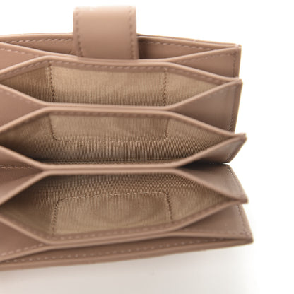 Christian Dior Ultra Matte Calfskin Cannage Lady Dior 5-Gusset Card Holder Blush Powder 5 of 6