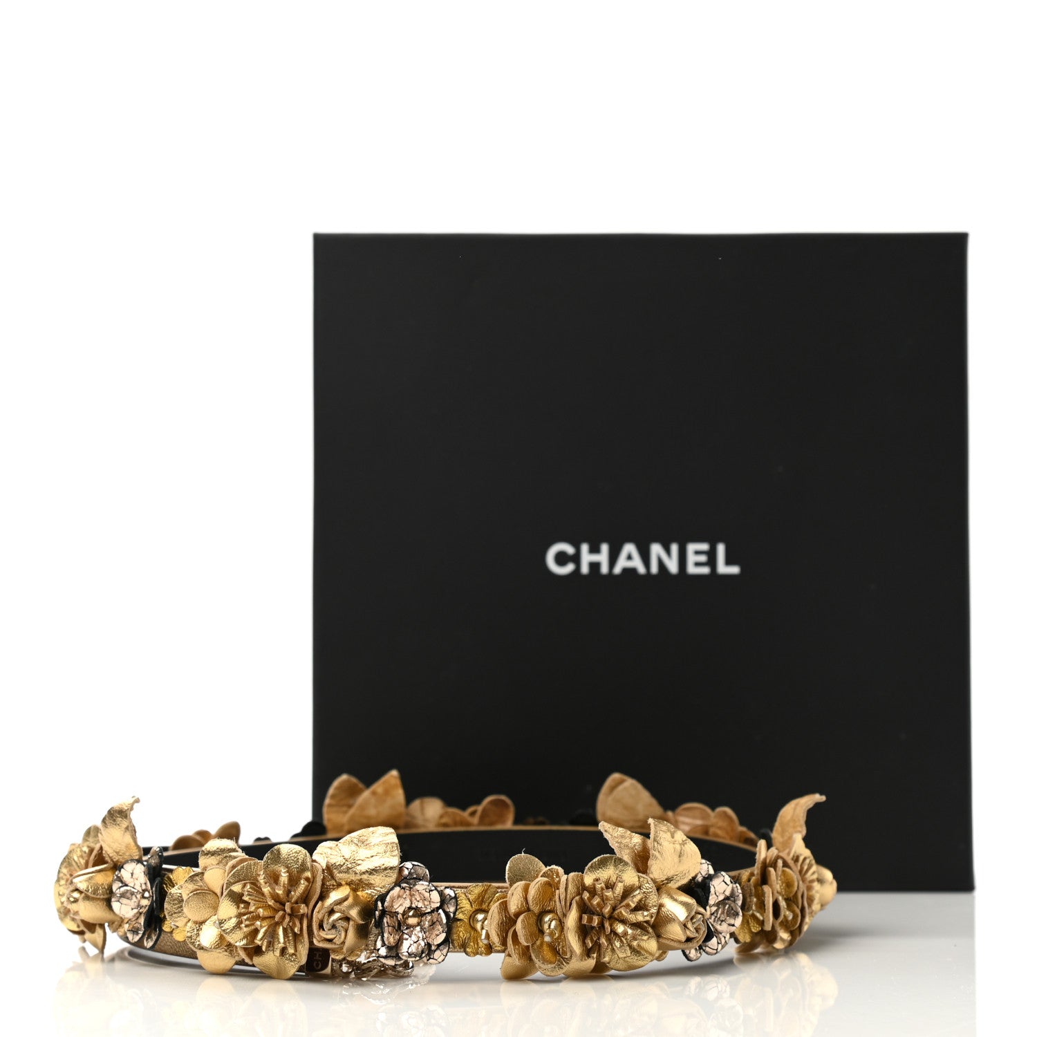 Chanel Metallic Lambskin CC Belt 75 30 Gold 6 of 6