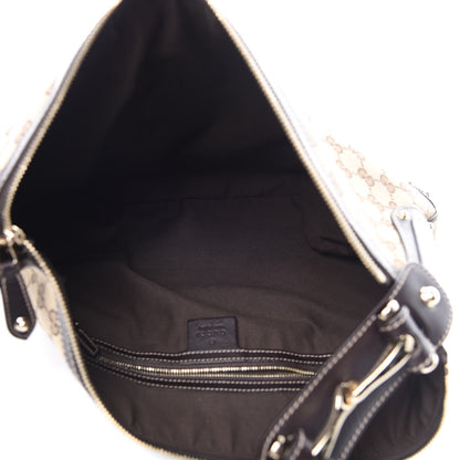Gucci Monogram Web Studded Pelham Shoulder Bag Dark Brown 5 of 10
