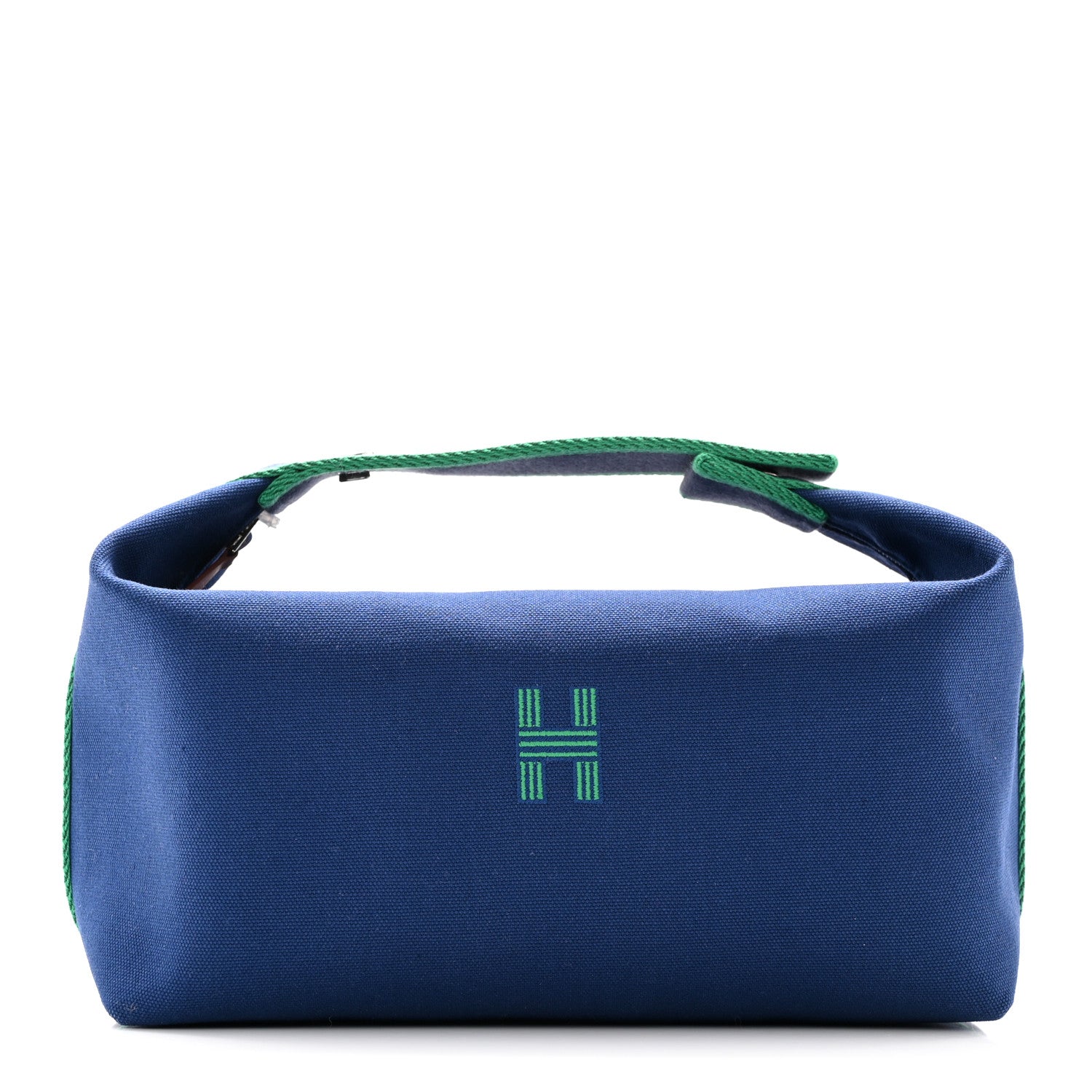 Hermes Canvas Large Bride-A-Brac Pouch Marine 1 of 7