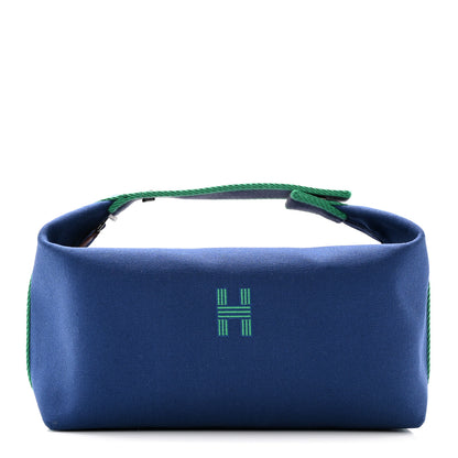 Hermes Canvas Large Bride-A-Brac Pouch Marine 1 of 7