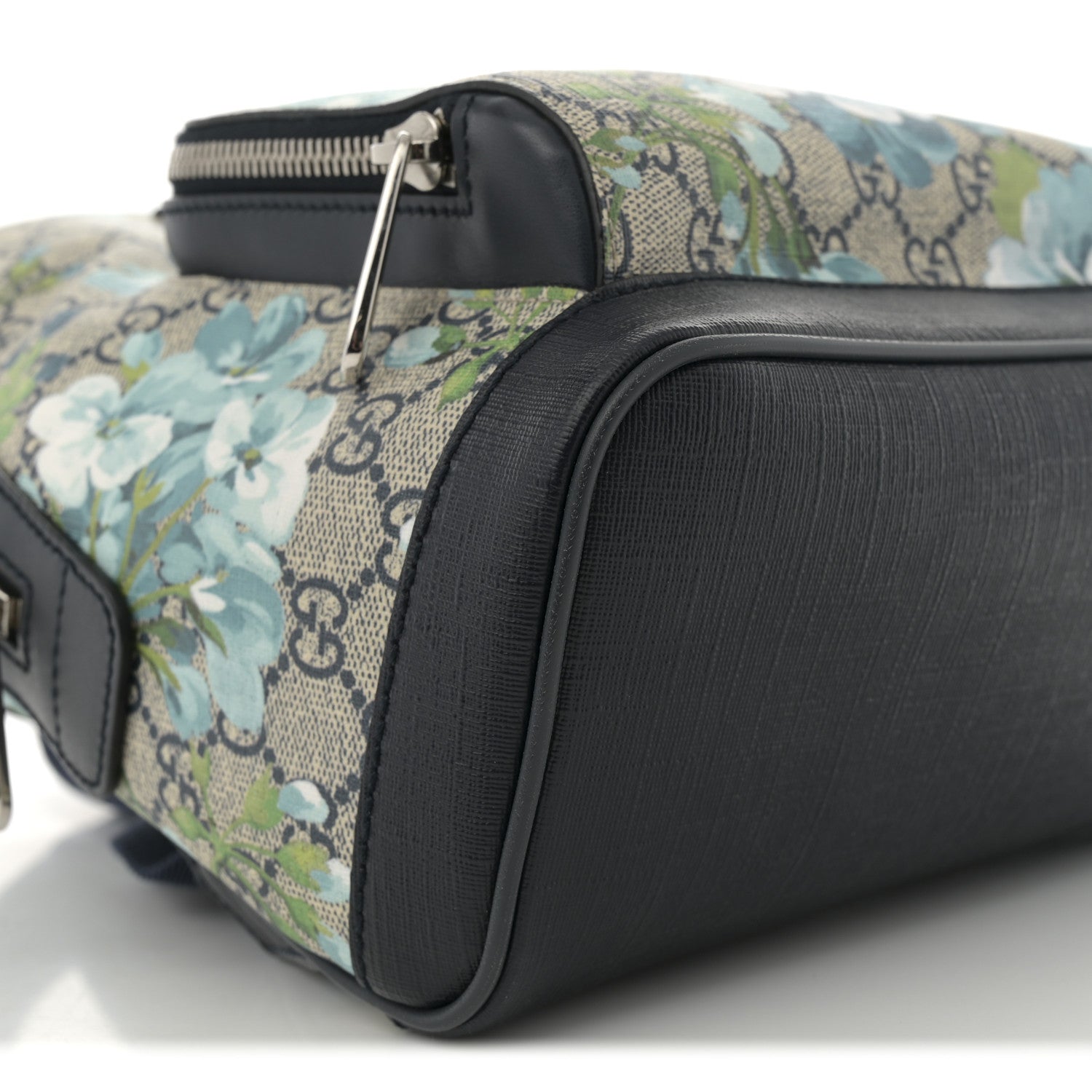 Gucci GG Supreme Monogram Blooms Small Day Backpack Blue 9 of 11