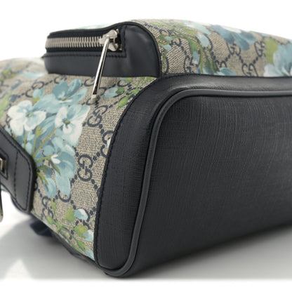 Gucci GG Supreme Monogram Blooms Small Day Backpack Blue 9 of 11